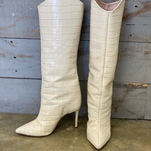 2020 Schutz Maryana Boot Eggshell Cream 7